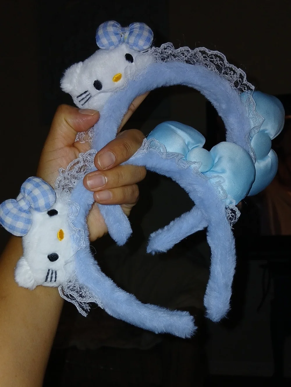 2 Blue Plush #Hellokitty #Headband for Kids - Cute #HairAccessory